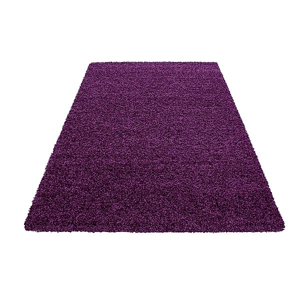 Carpettex Hochflor-Teppich Unicolor - Einfarbig, Läufer, Höhe: 50 mm, Teppi günstig online kaufen