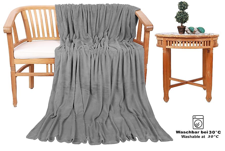 Wohndecke Kuscheldecke Fleecedecke Teddy XXL 150x200 cm, Betz, Sofadecke De günstig online kaufen