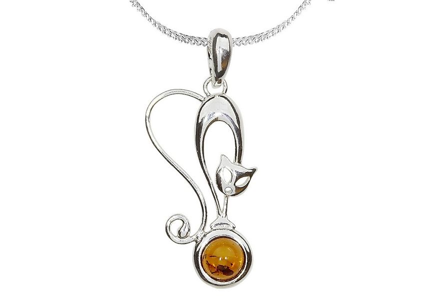 OSTSEE-SCHMUCK Kette mit Anhänger Ostsee-Schmuck Kette mit Anhänger Katze K günstig online kaufen
