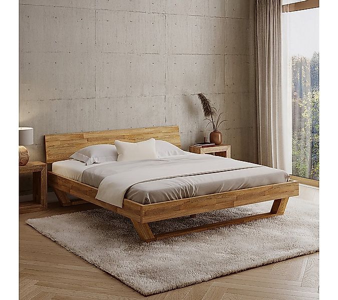 skølm Massivholzbett Nornir aus Eiche, natur geölt, verfügbar in 120/140/16 günstig online kaufen