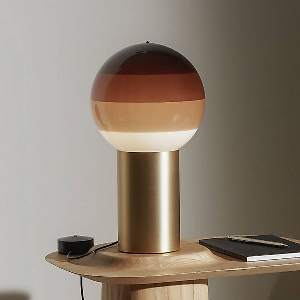MARSET Tischlampe Dipping Light, Höhe 22 cm, braun/messing günstig online kaufen