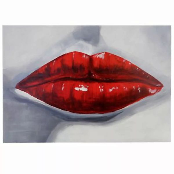 HWC Mendler Ölgemälde Lippen XL, handgemalt 120x85cm mehrfarbig günstig online kaufen