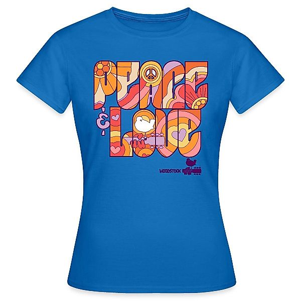 Spreadshirt T-Shirt Woodstock Peace Love Hippie günstig online kaufen