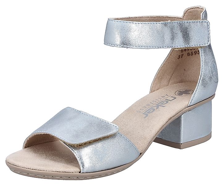 Rieker Sandalette Sommerschuh, Sandale, Blockabsatz, mit praktischen Klettv günstig online kaufen