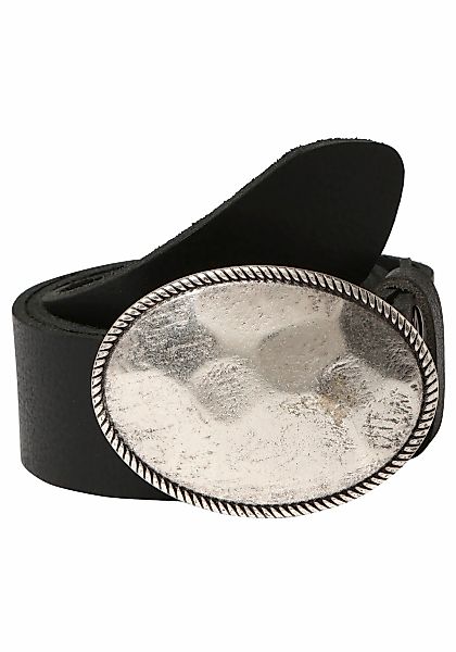 Rettungsring Gürtel Ledergürtel mit austauschbarer Schließe "Oval Matt Gehä günstig online kaufen