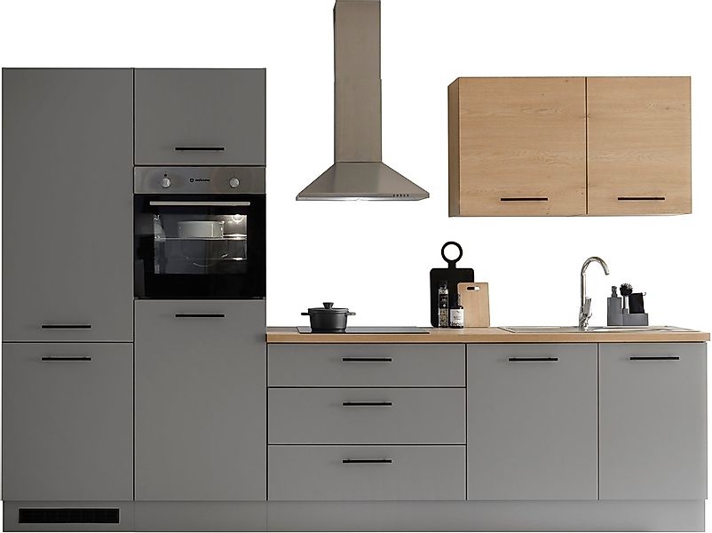 KOCHSTATION Küchenzeile »KS-Malfi« Breite 320cm, wahlweise mit E-Geräten, A günstig online kaufen