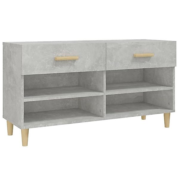vidaXL Schuhregal Schuhschrank Betongrau 102x35x55 cm günstig online kaufen