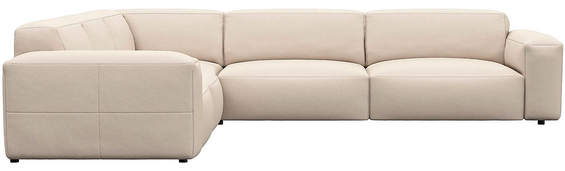 FLEXLUX Ecksofa "Lucera, super bequem durch hochwertigen Sitzaufbau mit Kal günstig online kaufen