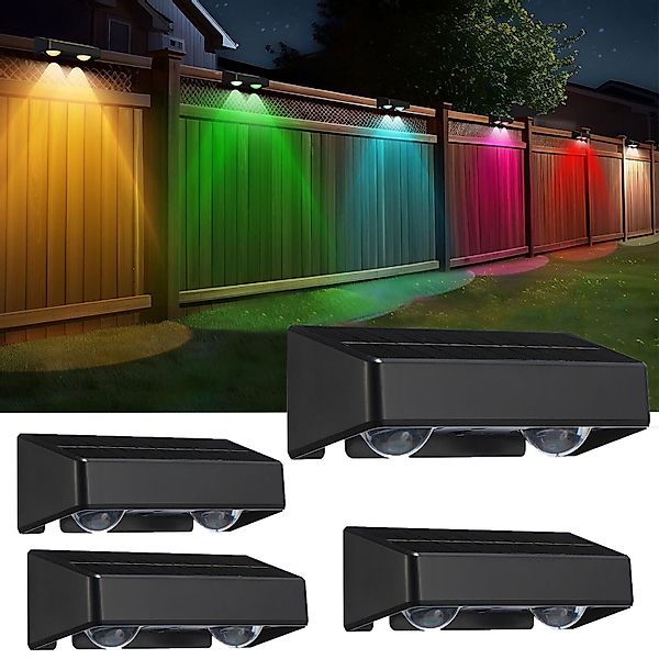 oyajia Außen-Wandleuchte 4 Stück Solarlampe für Außen, LED günstig online kaufen
