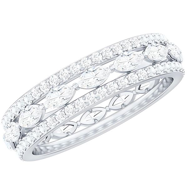 Jumpeak Diamantring Diamant Ring Damen, Labordiamant, günstig online kaufen
