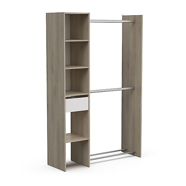 habeig Kleiderschrank KLEIDERSCHRANK BEGEHBAR #6000 (Schwarz) günstig online kaufen