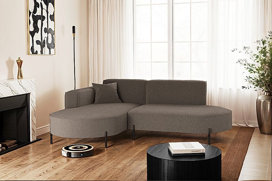 Kaiser Möbel Ecksofa Sofa L-Form Designer Modena Rein stoff Noel, Quelle, P günstig online kaufen