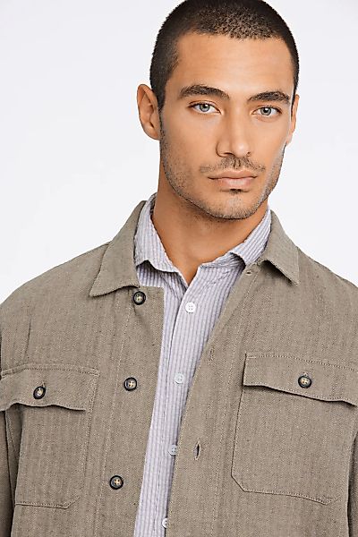 LINDBERGH Hemdjacke ohne Kapuze mir Knopfleiste günstig online kaufen