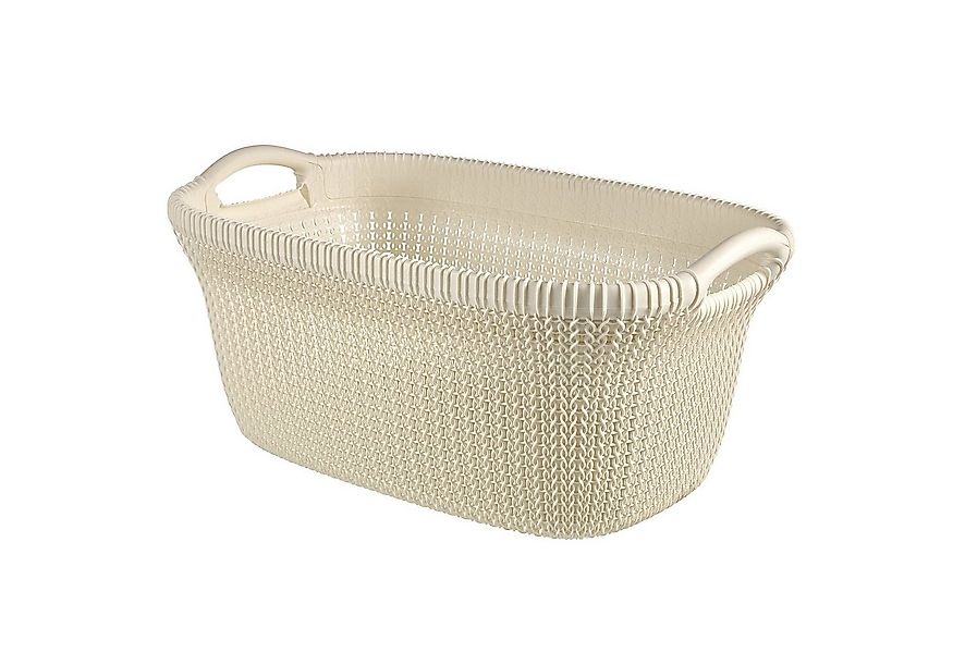 Curver Wäschekorb, Knit 40l Wäschemangeln Korb günstig online kaufen