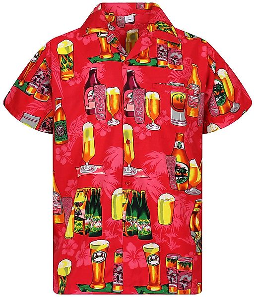 King Kameha Hawaiihemd Beerbottle Funky Hawaii-Hemd günstig online kaufen