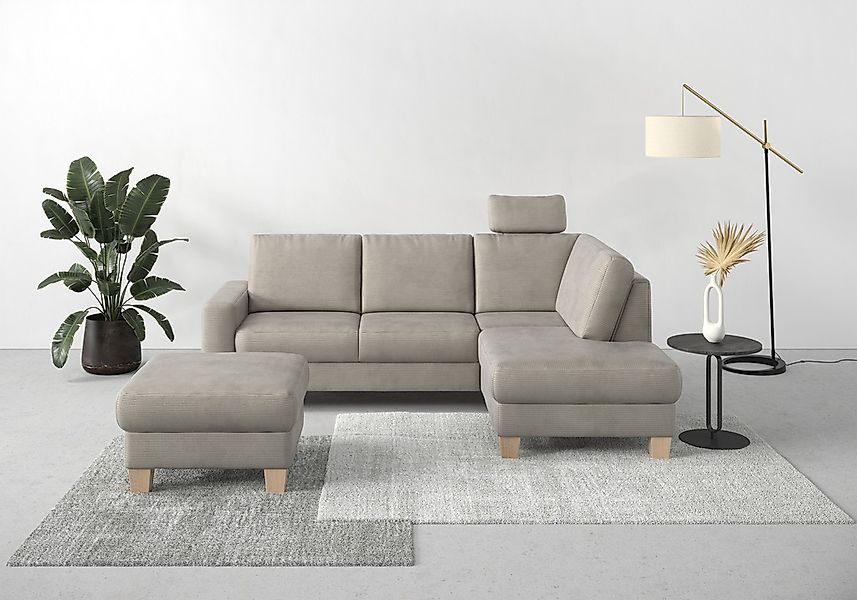Home affaire Ecksofa "Summer L-Form" mit Ottomane, wahlweise mit Bettfunkti günstig online kaufen