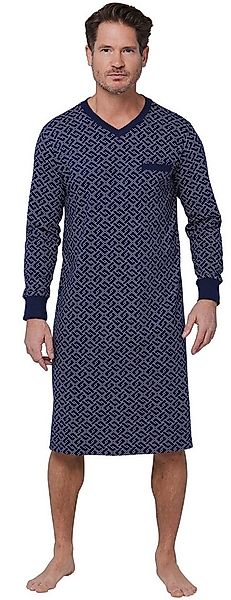 Pastunette Nachthemd Herren Schlafshirt mit langem Arm (1-tlg) Baumwolle günstig online kaufen