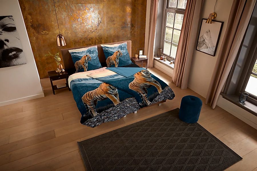 PURE luxury collection Wendebettwäsche »Sky«, Mikrofaser, 135x200, Pflegele günstig online kaufen
