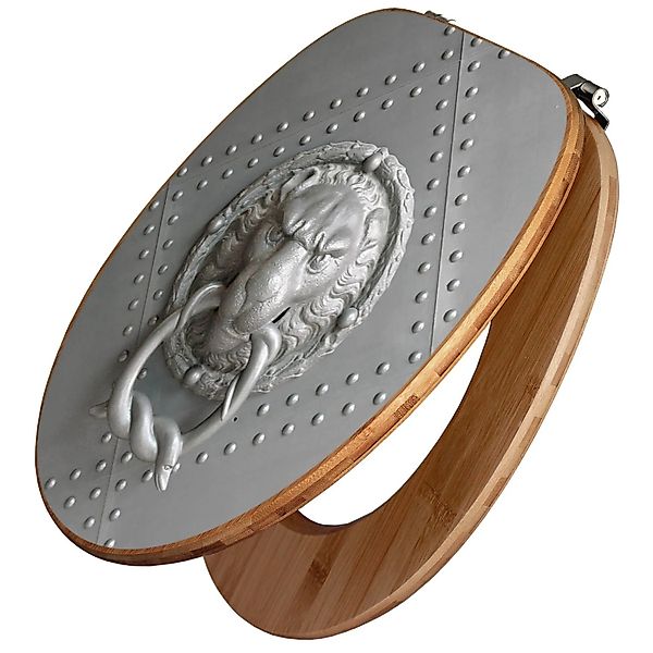 Banjado Design WC Sitz Bambus Toilettendeckel Toilettensitz Bambus Holz Klo günstig online kaufen