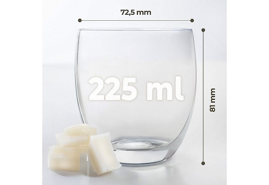 KONZEPT Teelichthalter Kerzengläser 225 ml, Kerzen Gläser leer zum gießen, günstig online kaufen