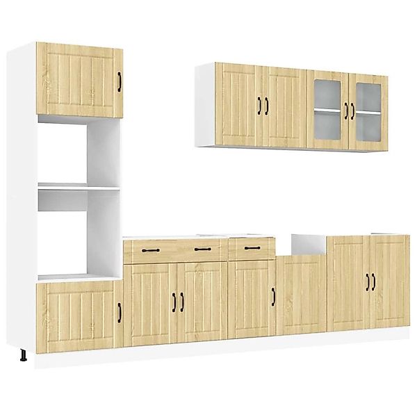 vidaXL 7-Tlg Küchenschrank-Set Lucca Sonoma-Eiche Holzwerkstoff 3314744 günstig online kaufen