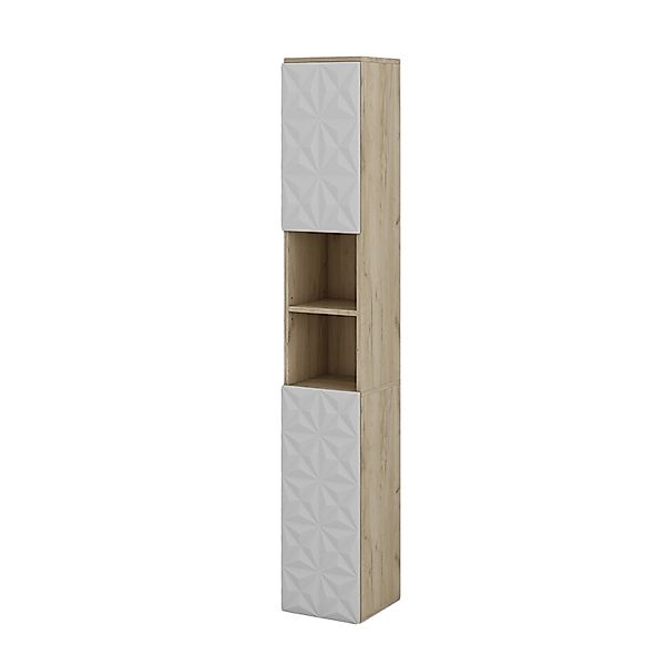 Vicco Hochschrank Edge, Weiß/Eiche, 30 x günstig online kaufen