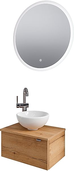 Saphir Badmöbel-Set "Serie 6915", (4 St.), Gäste-Bad, mit LED-Spiegel und 1 günstig online kaufen
