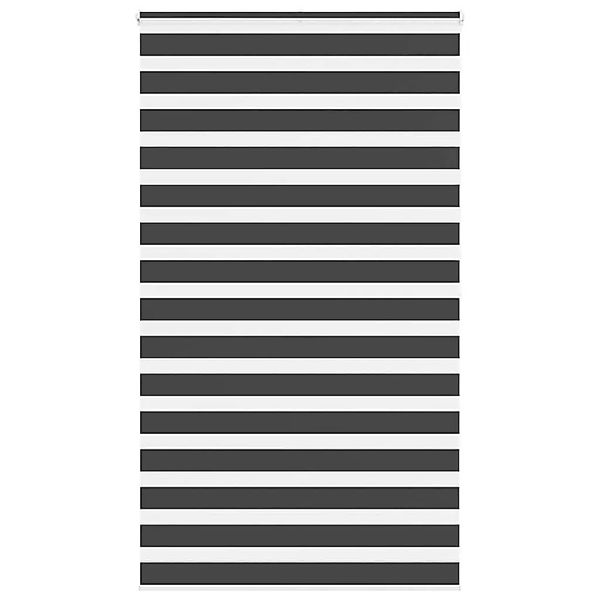 vidaXL Doppelrollo Schwarz 135x200 cm Stoffbreite 130,9 cm Polyester 401426 günstig online kaufen