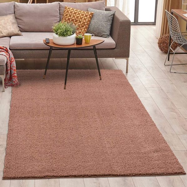 Carpet City Hochflor-Teppich Plainy, rechteckig, Höhe: günstig online kaufen