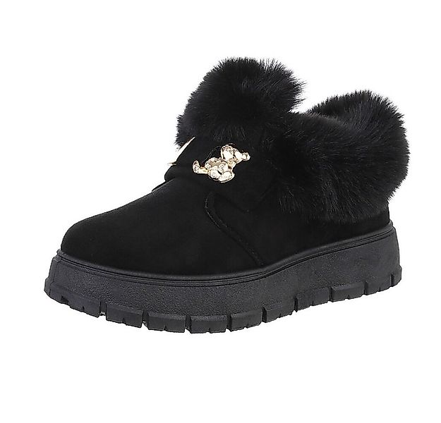 Ital-Design Damen Snowboots Freizeit Snowboots (87475149) Flach Stiefelette günstig online kaufen