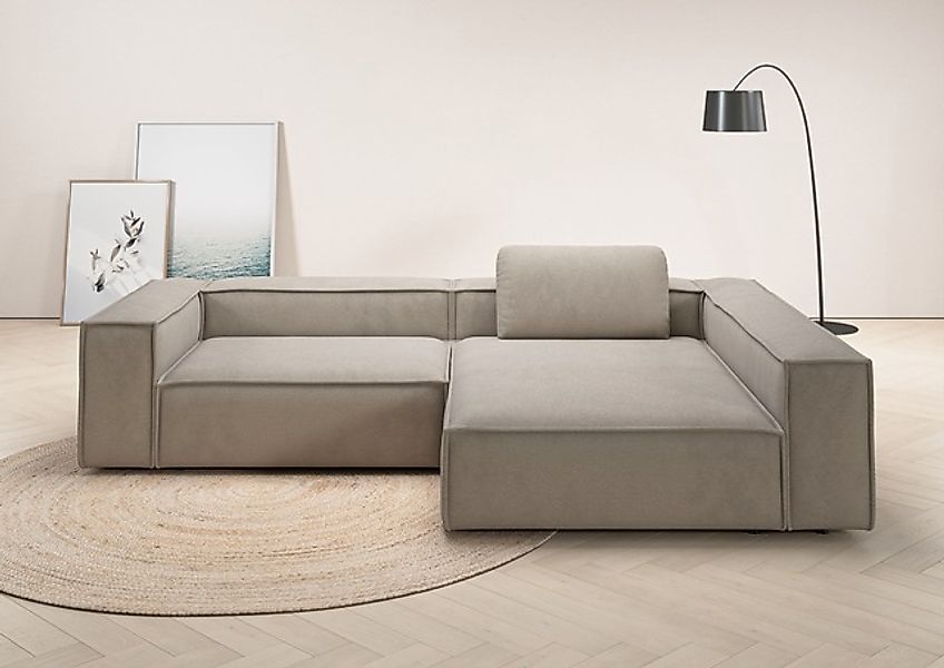 Places of Style Ecksofa »Watertown, moderne XXL L-Form, 306 cm breit«, Komf günstig online kaufen