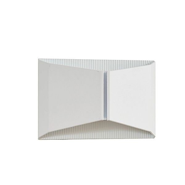 Lindby LED Wandleuchte Außen Anlira 10043578 Modern in Weiß aus Metall 1-fl günstig online kaufen