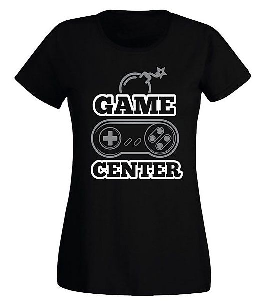 G-graphics T-Shirt Damen T-Shirt - Game Center Slim-fit-Shirt, mit Frontpri günstig online kaufen