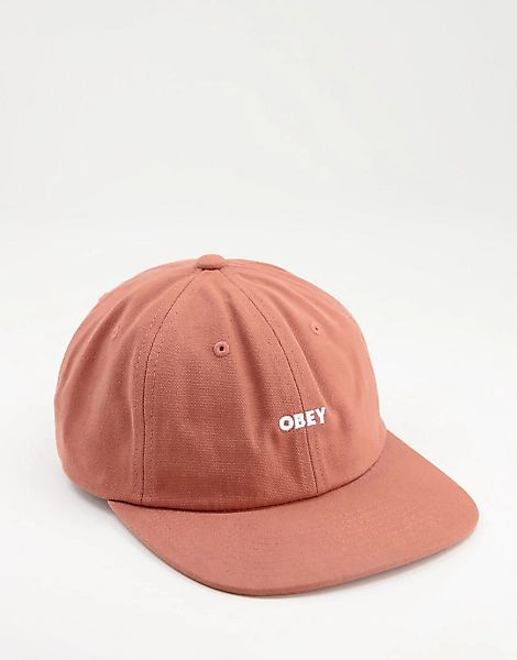 Obey – Kappe in verwaschenem Orange günstig online kaufen