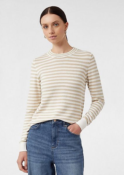 comma Longpullover Strickpullover Schmaler Ringelpullover aus Feinstrick günstig online kaufen