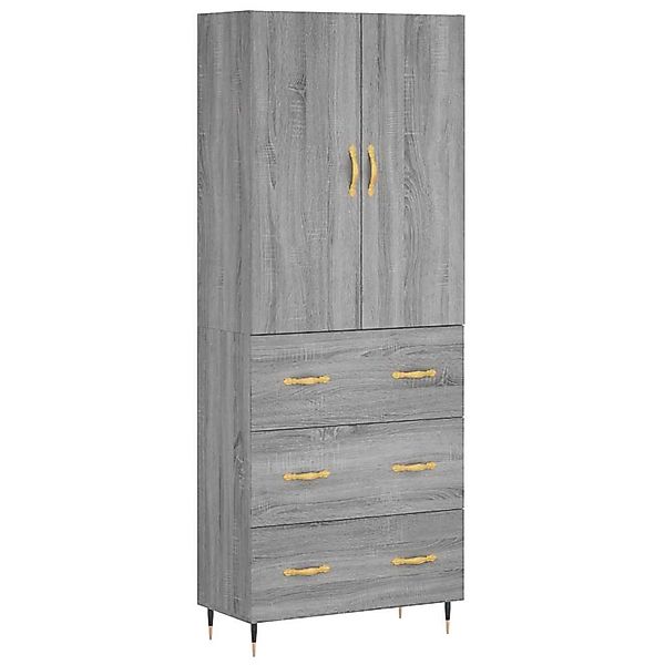 vidaXL Highboard Grau Sonoma 69,5x34x180 cm Holzwerkstoff 3195833 günstig online kaufen