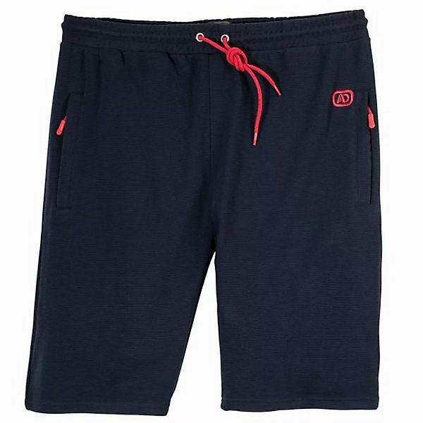 ADAMO Jogg-Bermudas Adamo kurze Jogginghose Übergröße navy gerippt günstig online kaufen