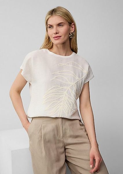 s.Oliver BLACK LABEL Kurzarmshirt Blusenshirt mit Stickerei günstig online kaufen