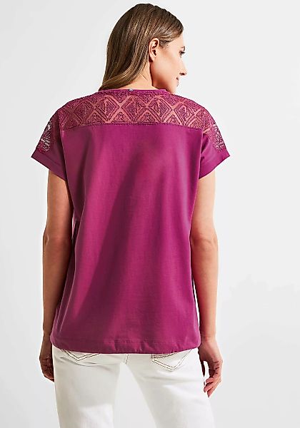 Cecil T-Shirt mit leicht abgerundetem V -Ausschnitt günstig online kaufen