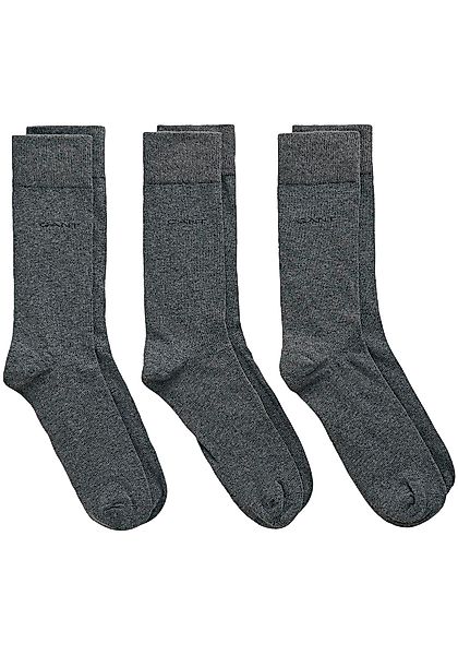 Gant Basicsocken "SOFT COTTON SOCKS 3-PACK" Packung, 3, 3 Stk. tlg. mit Log günstig online kaufen