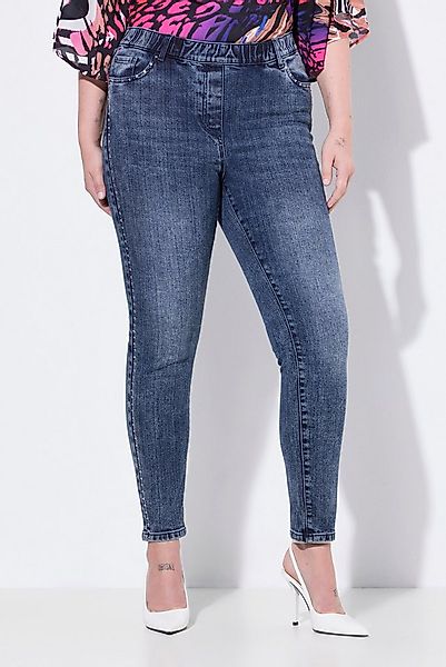 MIAMODA Regular-fit-Jeans Jeggings Skinny Fit Glitzersteinchen günstig online kaufen