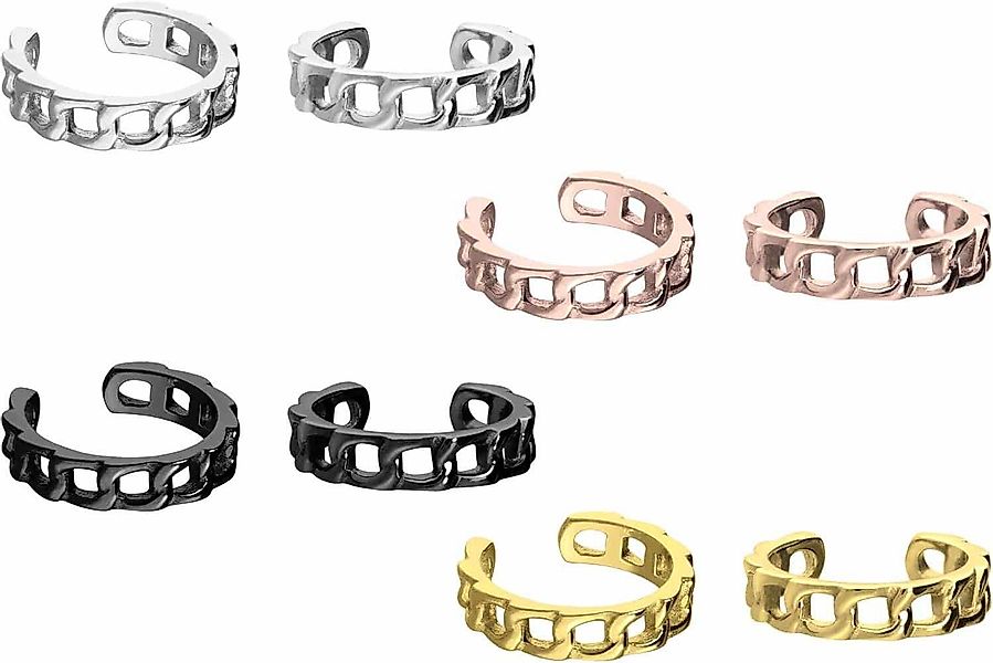 PIERCINGLINE Fake-Spirale Chirurgenstahl Fake Ohrring PANZERKETTEN-DESIGN günstig online kaufen