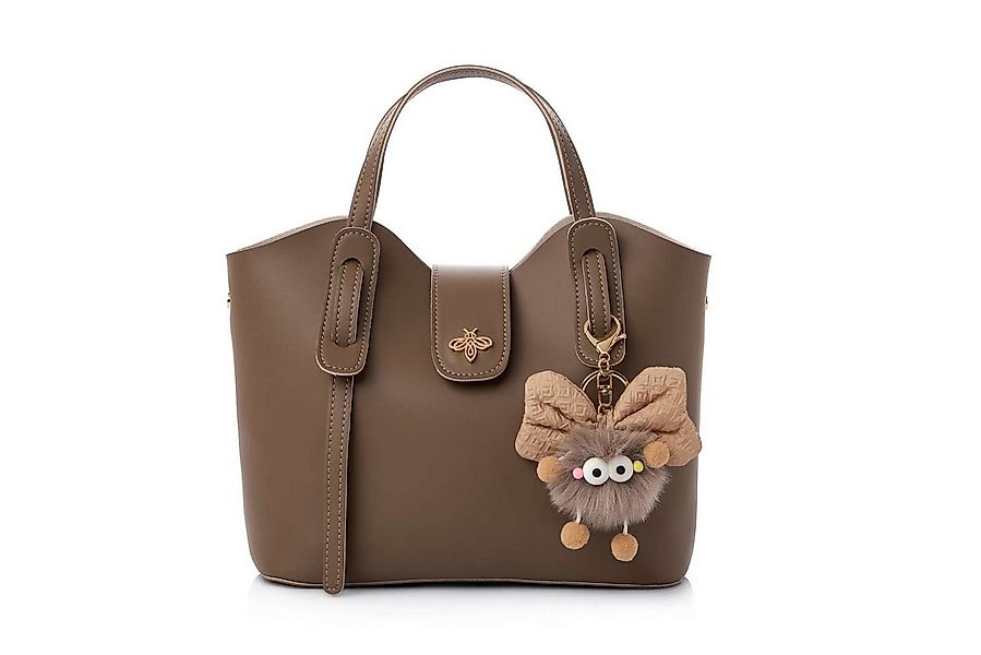 lucky bees Schultertasche 1274 - Tan 100% Polyvinyl-Leder (Packung, 1-tlg., günstig online kaufen
