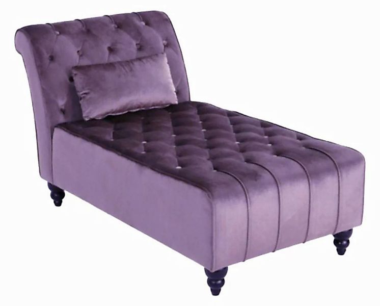 JVmoebel Chaiselongue Lila Chaiselongue Chesterfield Möbel Wohnzimmer Moder günstig online kaufen