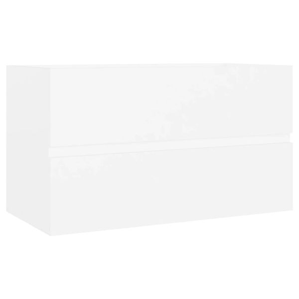 Waschbeckenunterschrank Weiß 80x38,5x45 Cm Spanplatte günstig online kaufen