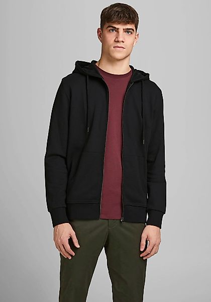 Jack & Jones Kapuzensweatjacke "JJEBASIC Hoodie mit Rippbündchen und angene günstig online kaufen