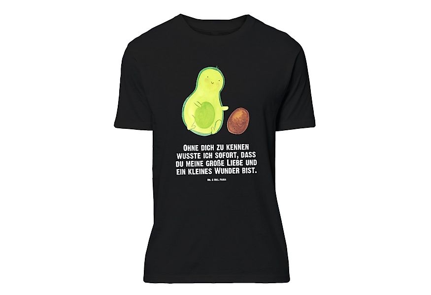Mr. & Mrs. Panda T-Shirt Avocado Kern rollt, T-Shirt, Schwarz, Avocados, Mo günstig online kaufen