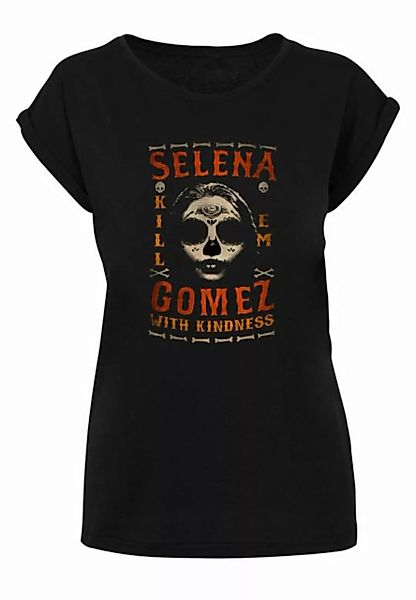 Merchcode T-Shirt Merchcode Damen Ladies Selena Gomez Black Gloves T-Shirt günstig online kaufen