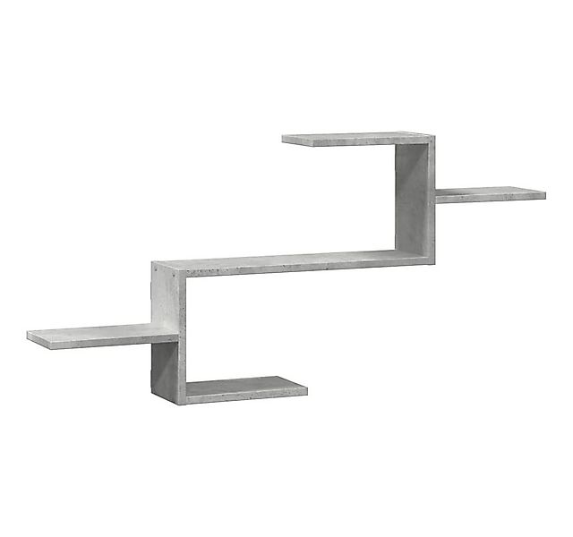 vidaXL Regal Wandregal Betongrau 104x15x49 cm Holzwerkstoff, 1-tlg. günstig online kaufen
