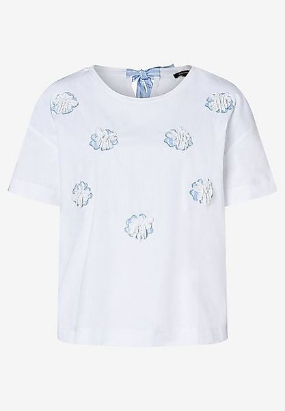 MORE&MORE Kurzarmshirt Blumenshirt günstig online kaufen